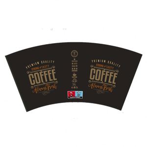 Ventiladores de Papel Impresos Flexográficamente de 1-8 Colores, 150GSM a 350GSM, Recubrimiento de PE de Doble Cara para Vasos de Alimentos - Product Image 1