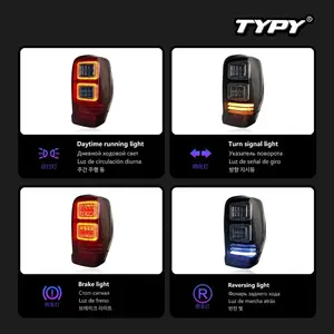 ชุดไฟท้าย LED TYPY สำหรับมิตซูบิชิ ไทรทัน ปี 2019-2023 พร้อมไฟ DRL และไฟเลี้ยวแบบไดนามิก เลนส์รมดำ/สีชา 12V รับประกัน 1 ปี - Product Image 5