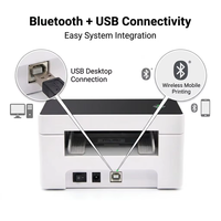 Imprimante d'Étiquettes Thermiques d'Expédition pour Entrepôt Express avec USB + Bluetooth TDL402