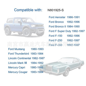 Clips para paneles de puerta de coche Winning Journey N801925 S N802900 S, 50 unidades, para Ford Lincoln Mercury - Product Image 2