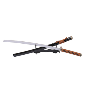 Populaire 104 cm Anime épée <span class=keywords><strong>échangiste</strong></span>s coeur marron bord inversé Cosplay accessoires enfants jeu de rôle jouets Katana épées en bois pour garçons - Product Image 5