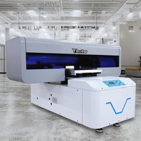 Yinstar A3 Printer Flatbed LED UV Digital, Printer layar Inkjet otomatis bisnis kecil dengan 2 F1080-A1