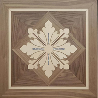 Parquet multicouche en chêne massif moderne à motif personnalisé avec incrustation de basse en bois pour villa, appartement, hall, école, hôtel, intérieur