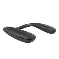Nuevo Altavoz Inalámbrico con Banda para el Cuello V5.3, con Cubierta de Tela, Portátil, Estéreo, Bajos Profundos, Reproductor de Audio para Juegos, Exteriores y Hogar