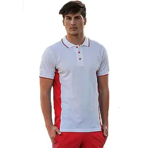 Polo de algodón bicolor P007, merchandising personalizado - Product Image 1