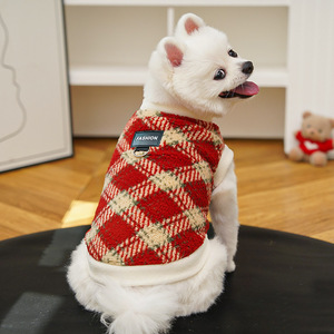 Kailina Pet <b>Clothes</b> Plaid Fleece Warm Winter Dog <b>Cat</b> Apparel - Product Image 4