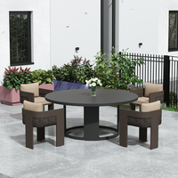 Fauteuil de jardin en aluminium Fulin avec dossier confortable, mobilier d'hôtel, chaise longue de salle à manger, fauteuil à dossier en coque