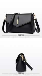 Designer Handbag Luxury Pu Leather Shoulder Bags for Women Casual <b>Totes</b> Solid Large Daily Shoulder Crossbody Bag - Product Image 4