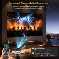 Nouveau design Funphenix Mini projecteur LED portable pour la maison 2026 P7-ULTRA Système Android 11 Mise au point automatique 7000 Lumens 400 ANSI FHD 4K