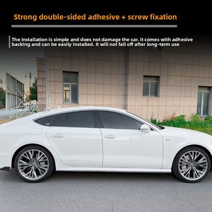 Minigonne laterali per auto, spoiler per carrozzeria, kit di modifica per <span class=keywords><strong>Audi</strong></span> <span class=keywords><strong>A7</strong></span>/S7/C7/S-Line (2011-2017) per lo styling esterno - Product Image 3