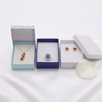 Boîte à bagues en papier YZ en gros, luxe, personnalisée avec logo, emballage de rangement pour bijoux en papier de qualité supérieure avec nœud en ruban