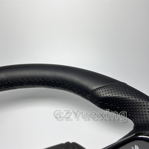 <span class=keywords><strong>Volant</strong></span> noir à boutons pour Toyota Land Cruiser LC79 LC76 LC70 LC300 2008-2021, style GR, entièrement en cuir - Product Image 4