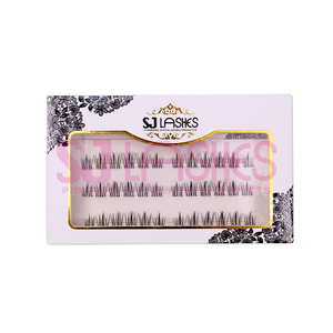 <span class=keywords><strong>Naked</strong></span> Press on DIY Lash Clusters Pestañas prepegadas Juego de pestañas de volumen individual Autoadhesivo Cluster Lashes Manga Pixie Look - Product Image 6