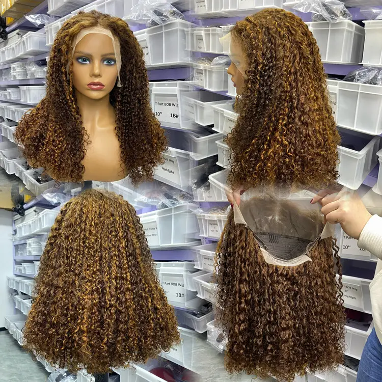 Gl 12a peruca frontal de renda hd, peruca de cabelo frontal cru hd, super dupla desenhada vietnamita, cabelo encaracolado cru, cabelo humano frontal