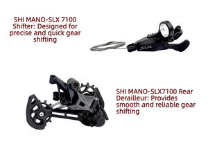 Vélo de Course Tout-Terrain Léger en Fibre de <span class=keywords><strong>Carbone</strong></span> 29 Pouces 12 Vitesses avec Freins à Disque Hydrauliques et <span class=keywords><strong>Cadre</strong></span> en Aluminium, Type Hardtail, pour la Course (Shimano) - Product Image 5