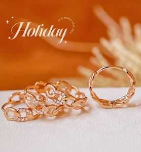 Pendientes Xinfly de Oro de 18K con Diamantes Reales, Diseño Atemporal, para Eventos Formales y Uso Diario, Elegantes para Mujer, Gran Venta - Product Image 4