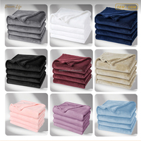 Couverture en velours bouclé double face épaissie en fausse fourrure de lapin, douce et chaude, idéale pour lit et canapé en hiver