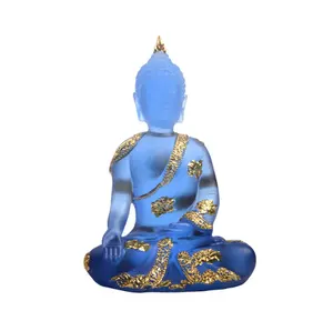 Factory New Design Creative Temple Decoration Transparent Pure Large Resin Buddha Statue