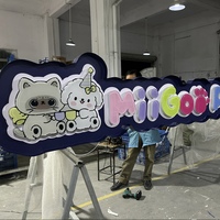 Bandes lumineuses LED personnalisées en acrylique cristallin, étanches, avec logo en lettres et transformateur, pour la décoration publicitaire des boutiques et centres commerciaux