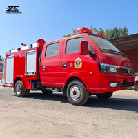 Truk Pemadam Kebakaran Dongfeng Tuyi 4*4 Off-road yang Dapat Disesuaikan dengan Tangki Air dan Pompa Mini untuk Patroli dan Pemadam Kebakaran di Lapangan