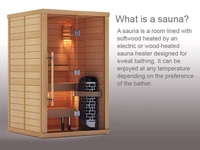 Sauna Tradisional Finlandia untuk 2-3 Orang, Sauna Dalam Ruangan dari Kayu Hemlock dan Cedar Merah, Produsen Sauna Uap Kering dan Sauna Inframerah