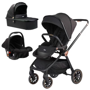 Vente en gros de poussette bébé pliable compacte 3 en 1 portable personnalisée avec plateau repas et siège auto - Product Image 5