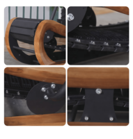 Tapis de course incurvé en bois Air Runner, machine de course manuelle auto-alimentée en bois pour salle de sport commerciale et entraînement cardio à domicile