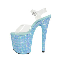 Vente en gros directe d'usine, talons ultra hauts, talons hauts en PVC transparent, talons de haute qualité pour femmes
