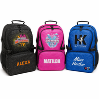 Bolsas Brillantes Enjoybags con Logotipo y Color Personalizables, Mochila con Pedrería y Bolsa para Libros de Baile para Chicas Animadoras