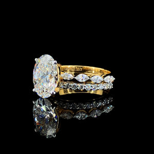 Anillo de bodas micro pavimentado de plata y oro para mujer de alta calidad Nuevo diseño Ice Out Hip Hop Style con diamante para Aniversario de fiesta - Product Image 2