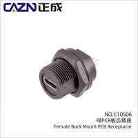 CAZN – câble de raccordement étanche IP67 Type C Type C 3.1 Micro USB pour montage extérieur, rallonge circulaire mâle/femelle