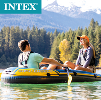 Bateau de pêche gonflable en caoutchouc, 2000-intex 68367 Challenger 2, accessoire d'été à Double dérive