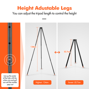 Giá đỡ lửa trại bằng nhôm KingGear, giá nướng di động, giá treo nồi, giá ba chân cho lửa trại ngoài trời - Product Image 3