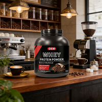 Poudre de protéines de lactosérum au chocolat avec étiquette personnalisée pour hommes et femmes, nutrition musculaire stimulant l'immunité pour adultes, non destiné aux femmes enceintes