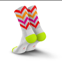 Chaussettes de cyclisme anti-ampoules personnalisées, chaussettes de course à pied respirantes avec logo personnalisé, acceptant la conception sur mesure