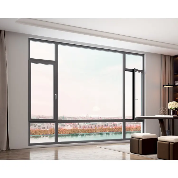 ZEeHER-ventana deslizante de aluminio de diseño Simple, ventana abatible, precio bajo