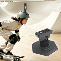 Support de casque magnétique flexible adhésif Sunnylife à dégagement rapide pour caméra d'action Insta360 X4 Air/X5/Ace/Ace Pro 2/1