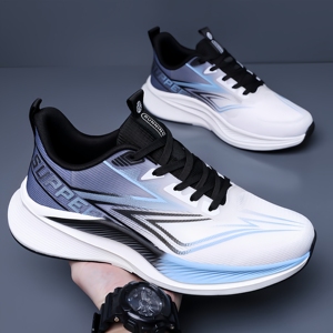 Chaussures décontractées respirantes pour hommes, chaussures en mesh, chaussures de sport tendance, chaussures de sport pour hommes, conçues par des designers - Product Image 2