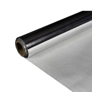 Tissu en fibre <span class=keywords><strong>de</strong></span> <span class=keywords><strong>verre</strong></span> recouvert <span class=keywords><strong>de</strong></span> film d'aluminium pour l'isolation thermique, service <span class=keywords><strong>de</strong></span> découpe, épaisseur 0,40 mm, résistance à la température 550 - Product Image 4