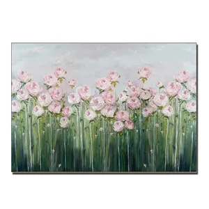Living Room Bedroom Flower Decoration Wall Art Picture 100% Hand-painted Abstract Floral Artwork modern flowers oil painting