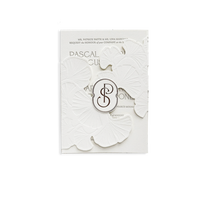 Carte d'invitation de mariage de luxe personnalisée, imprimée et gaufrée, avec enveloppe à couverture rigide, brochure élégante en papier
