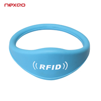 Bracelet réglable en silicone RFID Bracelet LED de taille variable Concert Paiement sans espèces