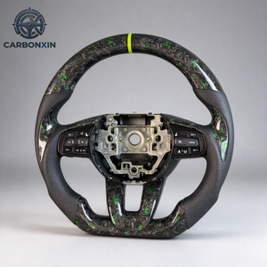 Volant sport en fibre de carbone forgé sur mesure pour Honda Fit GE Civic 8ème génération FD Life 2005 2006 2007 2008 2009 2010 2011 2012 - Product Image 1