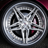 Jantes forgées sur mesure en 2 parties à déport profond 5x114.3 5x120 5x112 19-24 pouces en alliage brossé pour M5 M8 X5 C8 SF90 992 GTS RS6 RS7