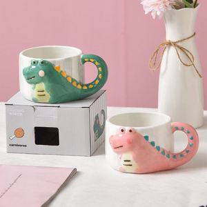 Tasse en céramique motif petit crocodile mignon, idéale pour les fêtes et les cadeaux – Offre spéciale - Product Image 5