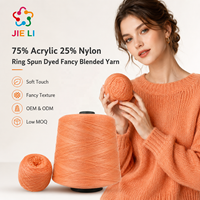 Fil fantaisie teint en filature, mélange doux et moelleux pour tricot d'hiver (pulls, écharpes), couleur personnalisée, fourniture directe usine