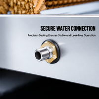 Système de ventilation de cuisine personnalisable avec rideau d'eau amélioré, refroidissement par air frais, ventilateur à conduit optimisé pour un confort accru, OEM ODM