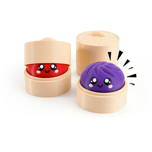 Juguete Antiestrés Vashine, Baozi Impreso <span class=keywords><strong>en</strong></span> 3D, Colorido Arcoíris, Juguete Sensorial con Mini Vaporera - Product Image 5