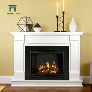 <span class=keywords><strong>Chimenea</strong></span> Moderna Blanca de MDF, <span class=keywords><strong>Revestimiento</strong></span> de <span class=keywords><strong>Chimenea</strong></span> Independiente Pintado de Primera Calidad para Inserto de <span class=keywords><strong>Chimenea</strong></span> Eléctrica - Product Image 6