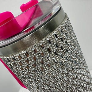 Venta al por mayor Stitch Rhinestones Crystal Tumbler Bottle Diseño personalizado Acero inoxidable Aislado Rhinestones Cup - Product Image 5